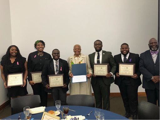 NSU President at an Excellence in Teaching Awards event